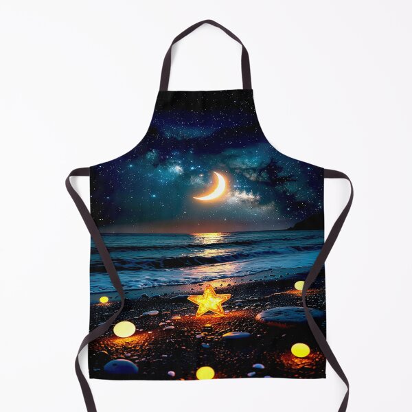 Item preview, Moonlit Beach with Glowing Stars designed and sold by Exodoi.