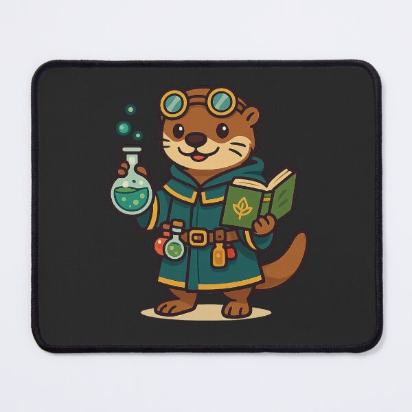 Item preview, Cute Otter Alchemist – Fantasy Potion Maker designed and sold by TenkaTees.
