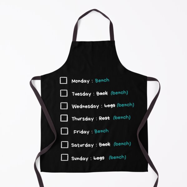 Item preview, Weekly Gym Program (bench) designed and sold by SH3RL0CKK.