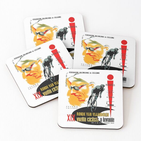 Item preview, Ronde Van Vlaanderen Vuelta Ciclista Vintage Bicycle Racing Advertising Print designed and sold by posterbobs.