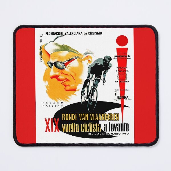 Item preview, Ronde Van Vlaanderen Vuelta Ciclista Vintage Bicycle Racing Advertising Print designed and sold by posterbobs.