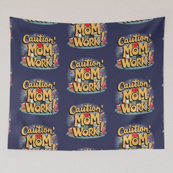 Item preview, Caution: Mommy at Work – Funny & Charming Mother's Day designed and sold by Rajasekar.