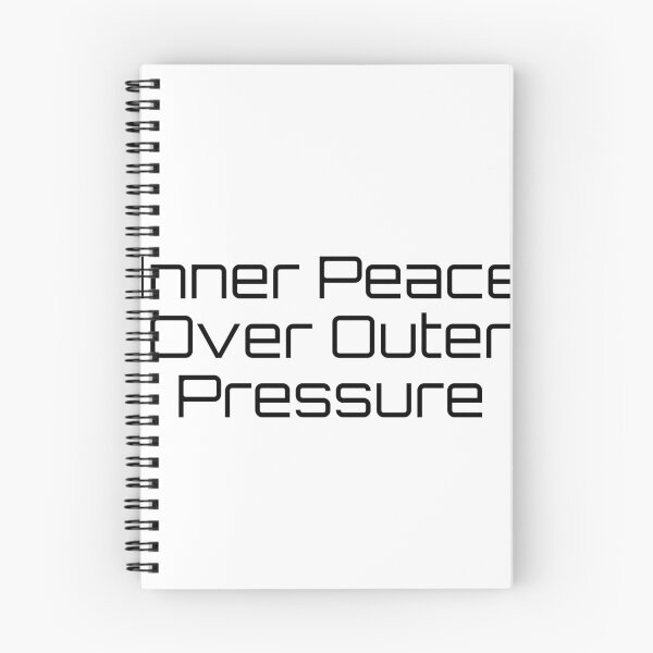 Item preview, Inner Peace Over Outer Pressure designed and sold by Ninjacatoff.