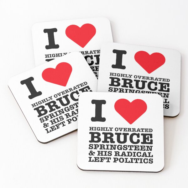 Item preview, I Love Highly Overrated Bruce Springsteen Politics Trump designed and sold by bruceqs.