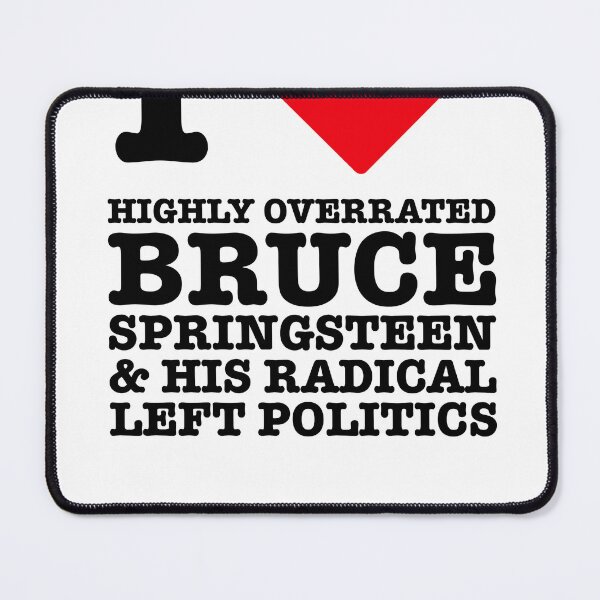 Item preview, I Love Highly Overrated Bruce Springsteen Politics Trump designed and sold by bruceqs.