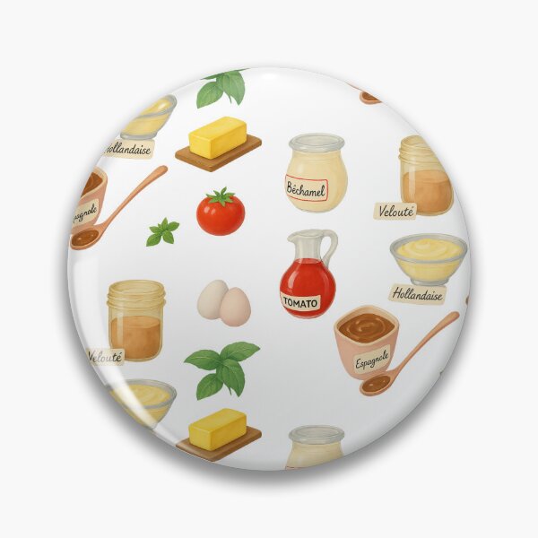 Item preview, Five French Sauces - A Heart for Cooking II designed and sold by LeahHa.