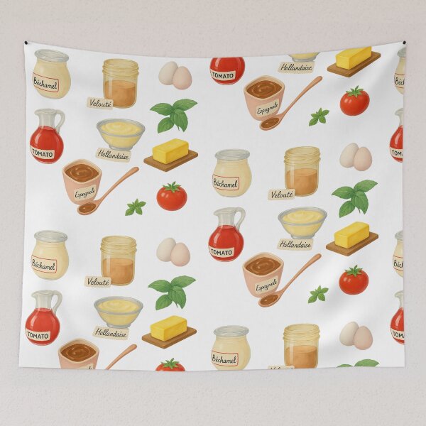 Item preview, Five French Sauces - A Heart for Cooking II designed and sold by LeahHa.