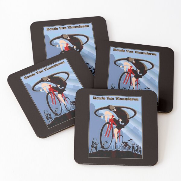 Item preview, RONDE VAN VLAANDEREN : Abstract Surreal   Advertising Bicycle Racing Print designed and sold by posterbobs.