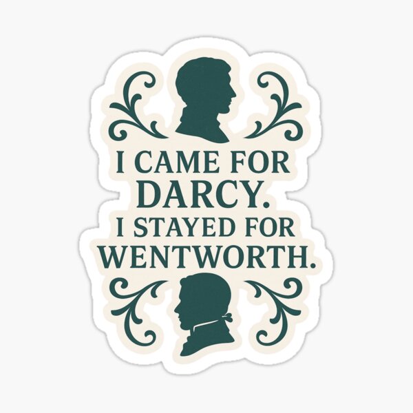 Item preview, From Darcy to Wentworth – A Literary Glow-Up designed and sold by LeahHa.