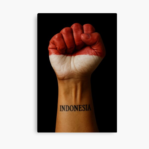 Item preview, Indonesia Strong – Red & White Power Fist designed and sold by CK1Tees.