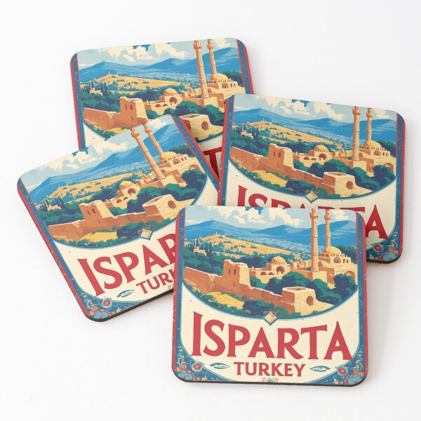 Item preview, Isparta Turkey Vintage Travel Tourism designed and sold by TravelersGems.