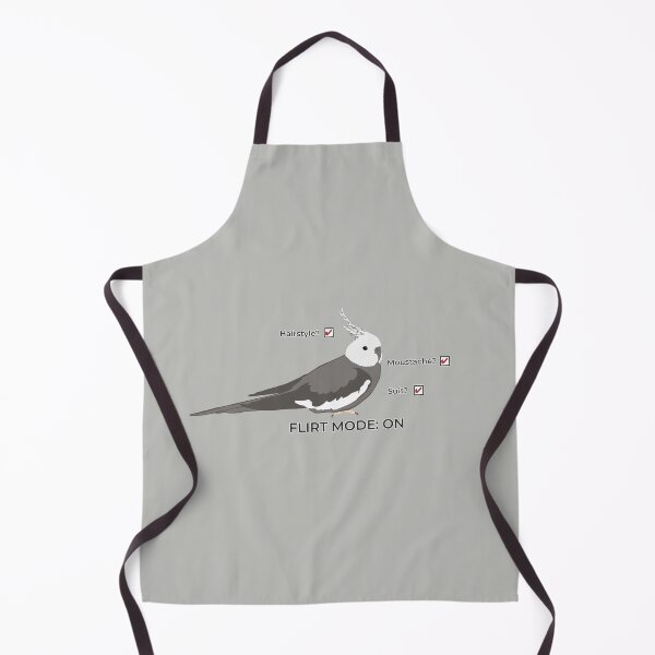 Item preview, Flirt Mode Whiteface Cockatiel - Funny Cockatiel Drawing designed and sold by Birbosaurus.