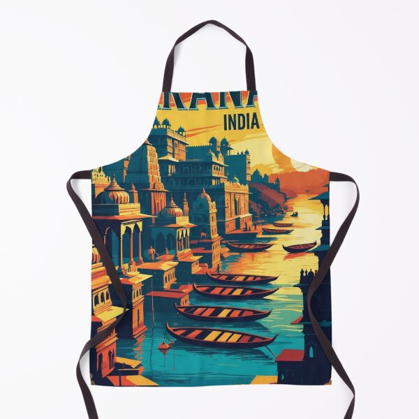 Item preview, Varanasi India Vintage Travel Tourism designed and sold by TravelersGems.
