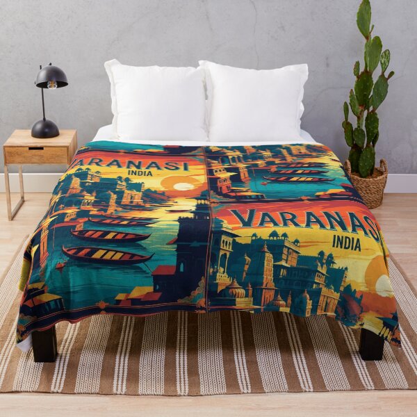 Item preview, Varanasi India Vintage Travel Tourism  designed and sold by TravelersGems.
