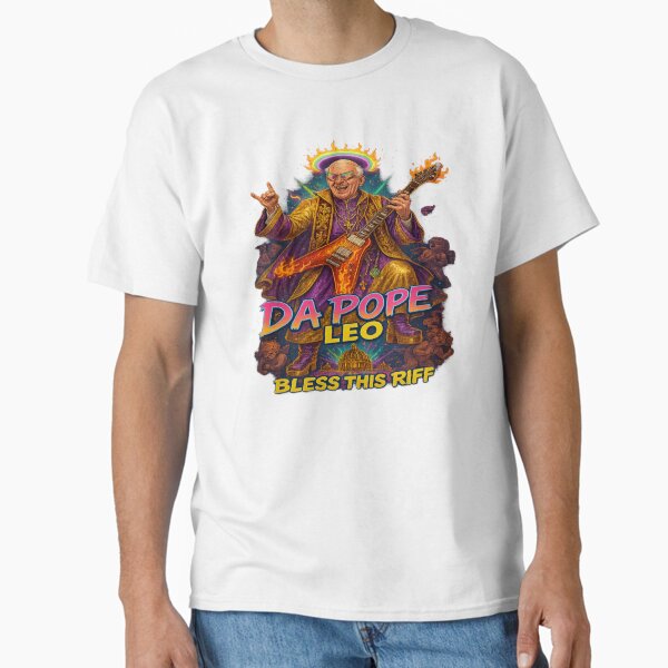 Item preview, Da Pope Leo: Bless This Riff designed and sold by BigDeezTees.