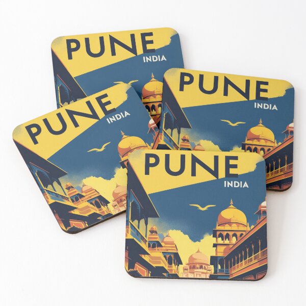 Item preview, Pune India Vintage Travel Tourism  designed and sold by TravelersGems.