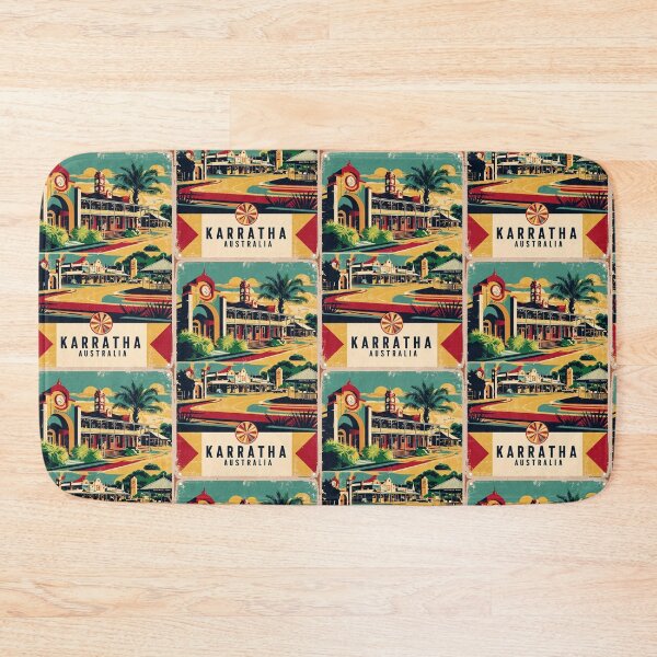 Item preview, Karratha Australia Vintage Travel Tourism designed and sold by TravelersGems.
