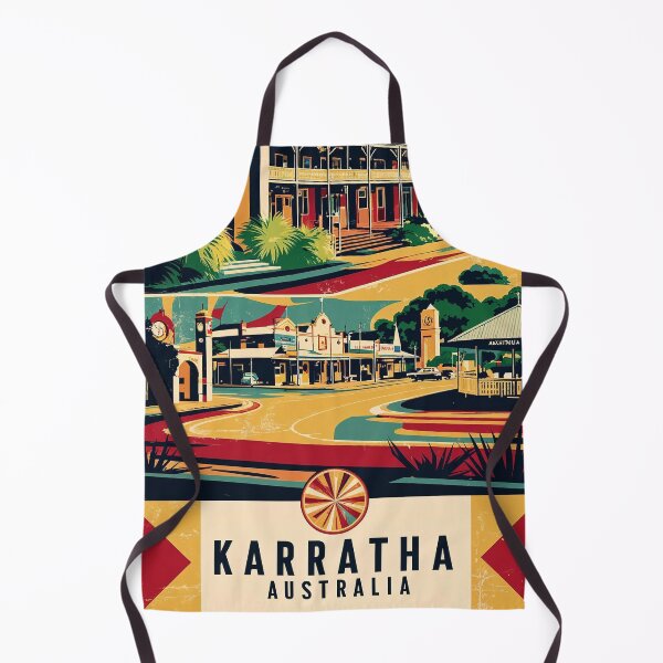 Item preview, Karratha Australia Vintage Travel Tourism designed and sold by TravelersGems.