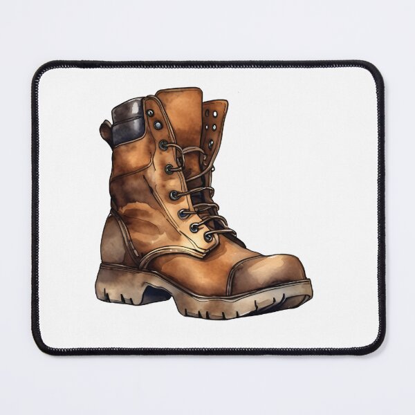 Item preview, Blue Collar Work Boot in Watercolor designed and sold by gillys.