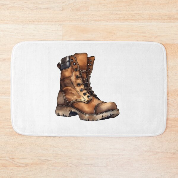 Item preview, Blue Collar Work Boot in Watercolor designed and sold by gillys.