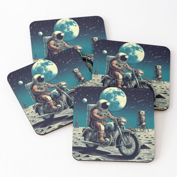 Item preview, Astranaut and old motorcycle  designed and sold by Dogandesighn.