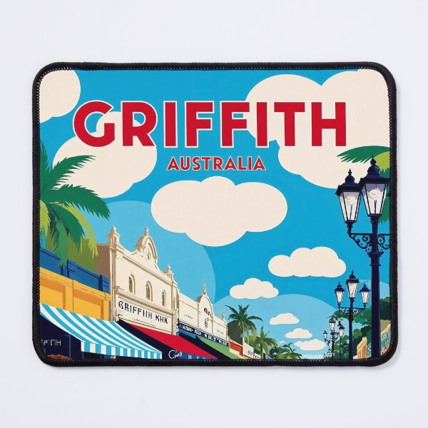 Item preview, Griffith Australia Vintage Travel Tourism designed and sold by TravelersGems.
