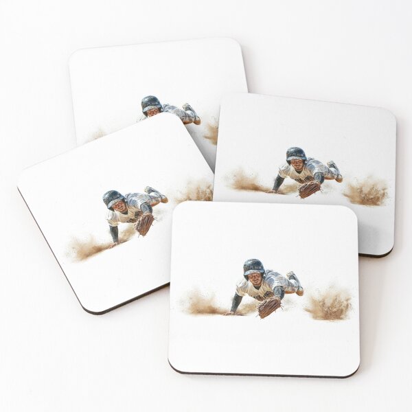 Item preview, Pitcher diving for a catch Active Outdoors Inspired Art designed and sold by CDC40.