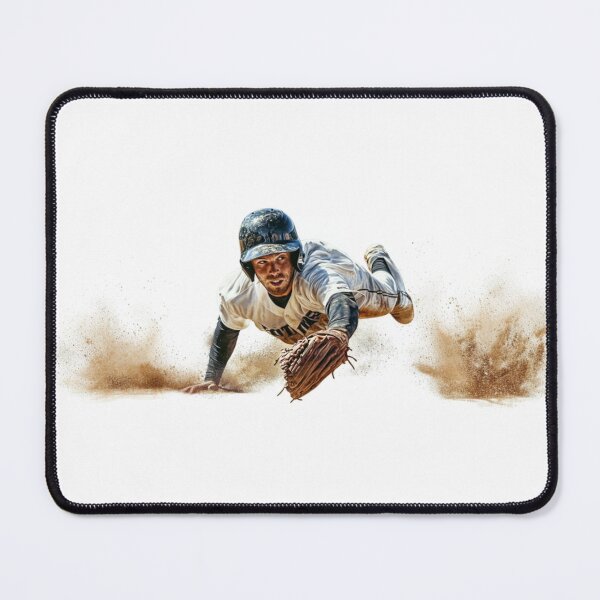Item preview, Pitcher diving for a catch Active Outdoors Inspired Art designed and sold by CDC40.