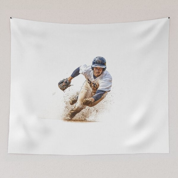 Item preview, Pitcher running for a catch Active Outdoors Inspired Art designed and sold by CDC40.