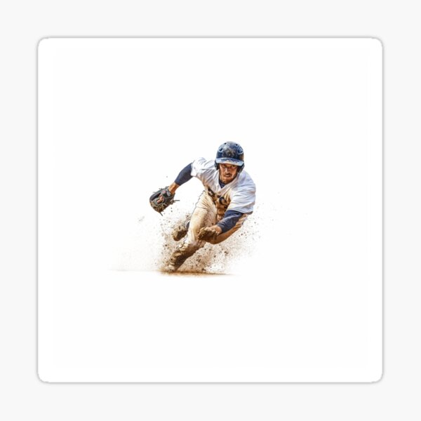 Item preview, Pitcher running for a catch Active Outdoors Inspired Art designed and sold by CDC40.