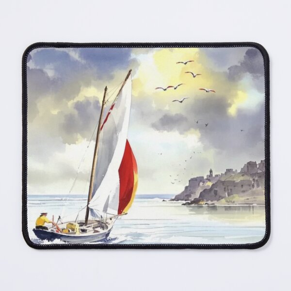 Item preview, A Stiff Breeze Dartmouth(Watercolour + AI) designed and sold by artsmeow.
