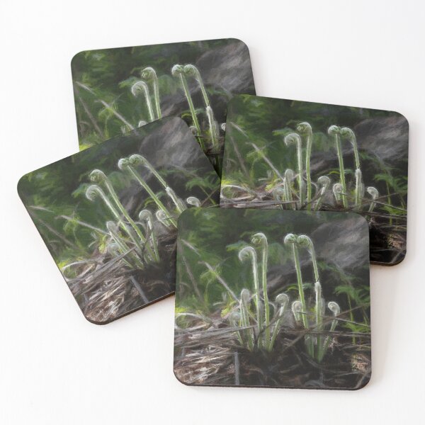 Item preview, Evening Light on Fiddleheads designed and sold by Wayne King.