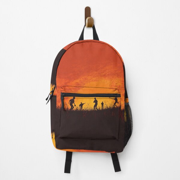Item preview, Sunset gradient backdrop with baseball players in the field  Active Outdoors Inspired Art designed and sold by CDC40.