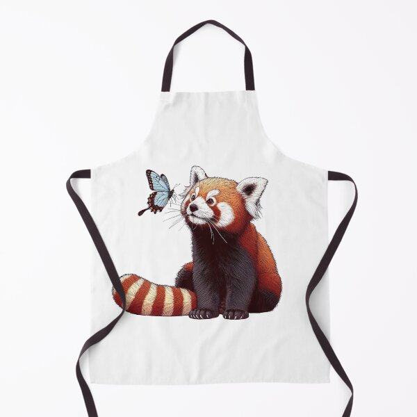 Item preview, Red Panda and Butterfly designed and sold by whimsical-ai.