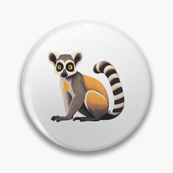 Item preview, Cute Lemur Illustration – Adorable Animal Art for Nature and Wildlife Lovers designed and sold by CharlieMakes.