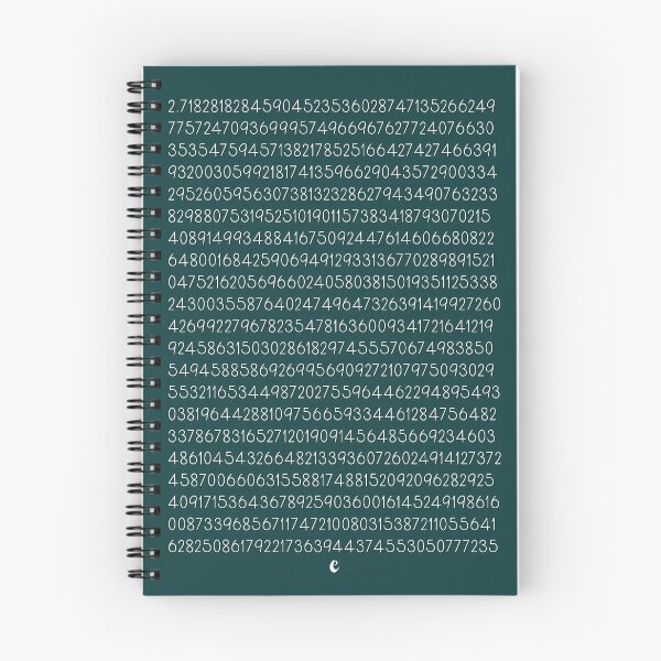 Item preview, Euler’s Number – The Exponential Muse designed and sold by Cosmicly-Inked.