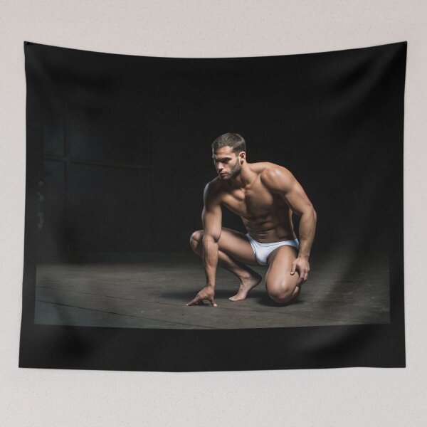 Item preview, Man squatting on the floor designed and sold by gayishdesign.