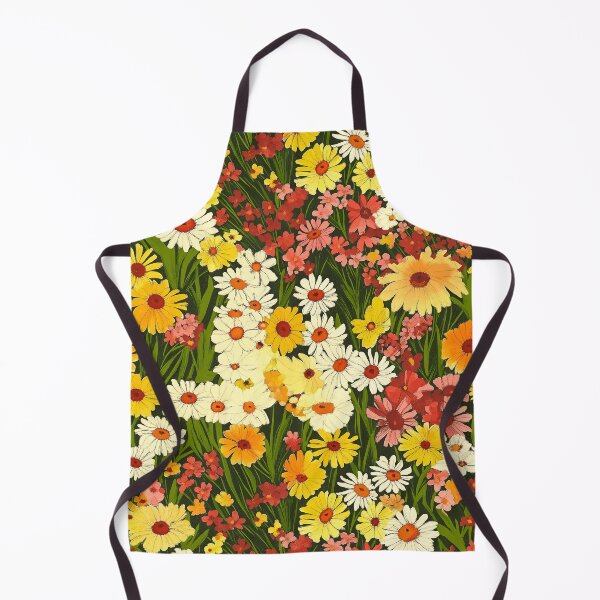 Item preview, Summer wild flowers in hot color designed and sold by P&U Fabric.