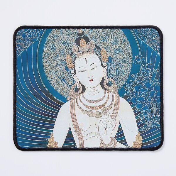 Item preview, Serene White Tara in Blue Tones designed and sold by AetherNest by Alicia Jia Dong.