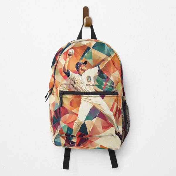 Item preview, Pitcher throwing a fastball amidst geometric patterns  Active Outdoors Inspired Art designed and sold by CDC40.