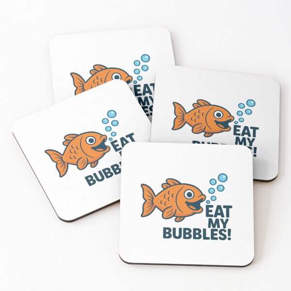 Item preview, Eat My Bubbles! Cute Fish with Bubbles Cartoon designed and sold by MUJU-pixel.