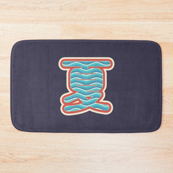 Item preview, 夏 (Summer) Wave Mosaic Tile Pattern Kanji Typography designed and sold by trepiu.