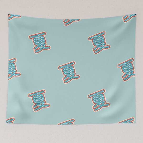 Item preview, 夏 (Summer) Wave Mosaic Tile Pattern Kanji Typography designed and sold by trepiu.