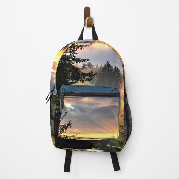 Item preview, Misty Sunrise Over Forested Mountains designed and sold by Exodoi.