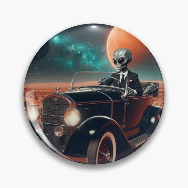 Artikelvorschau, Alien und Oldtimer entworfen und verkauft von Dogandesighn.