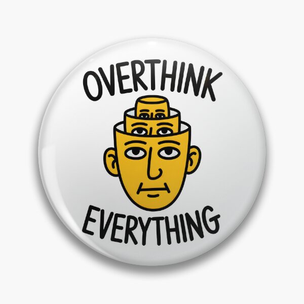 Item preview, Overthink Everything Funny Surreal Head Design designed and sold by Altered Pixels.