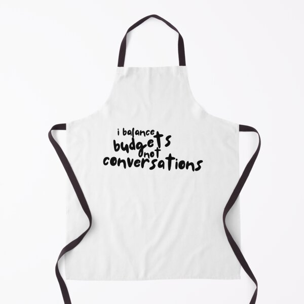 Item preview, I Balance Budgets, Not Conversations – Funny Accountant & Financial Planner Slogan Design designed and sold by Straight-Up Snark.