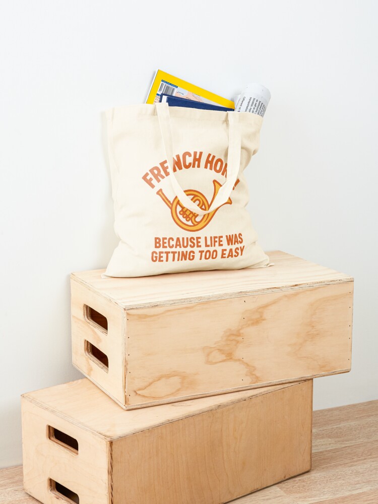 Thumbnail 4 von 5, Stofftasche, Waldhorn - Weil das Leben zu einfach wurde designt und verkauft von Paxmanltd.