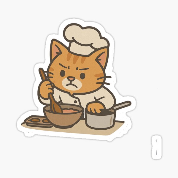 Item preview,  cat chef designed and sold by AceCustom.