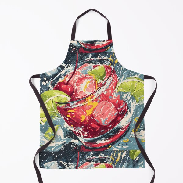 Item preview, style Cosmopolitan cocktail in a bold, graphic design with vibrant colors and clean lines. designed and sold by wonderisland.